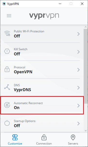 VyprVPN_app_-_Customize_Menu_-_Automatic_Reconnect_Selected.png